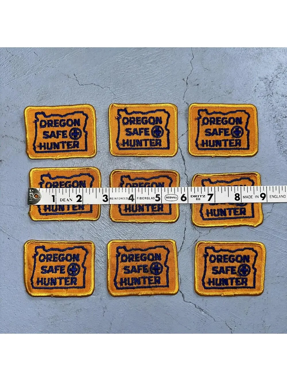 OREGON SAFE HUNTER Patch Badge VTG Insignia 1960s Hunting Qualification Rare Lot